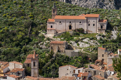 Buildings in a village