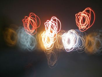 Light paintings at night