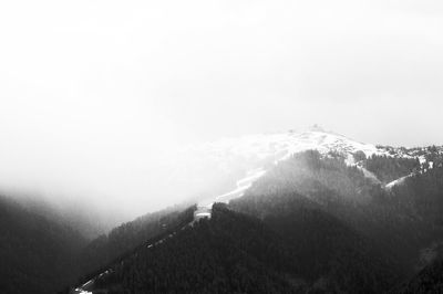 Scenic view of landscape against cloudy sky