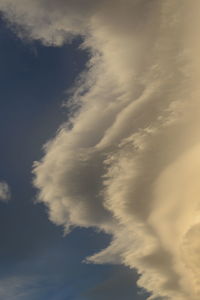 Low angle view of storm clouds in sky