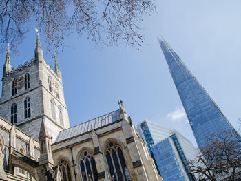 Low angle view of modern building