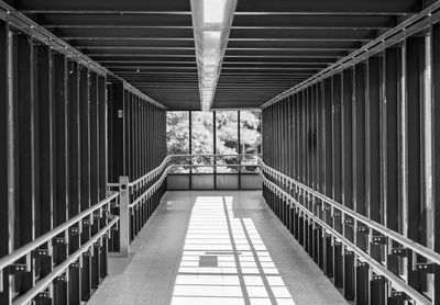 Empty footbridge