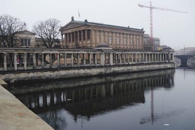 Reflection of built structures in water