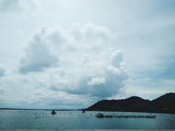 Panoramic view of sea against sky