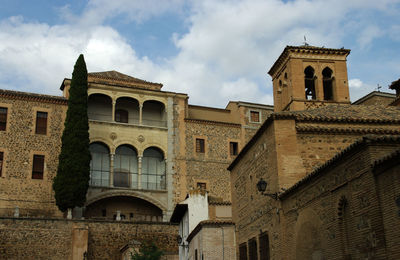 Low angle view of historic building against sky