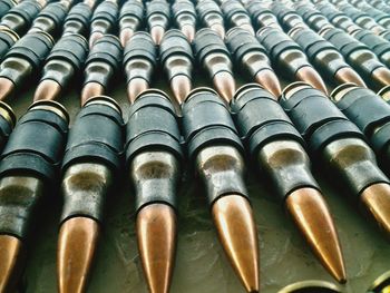 Full frame shot of bullets