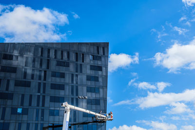 Low angle view of building against sky
