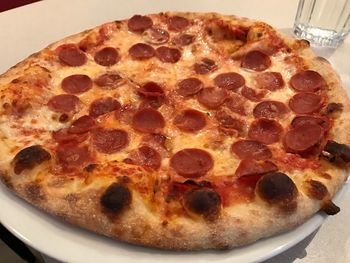 Close-up of pizza