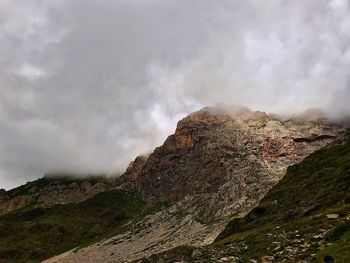 Scenic view of rocky mountains against sky