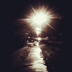 Road at night