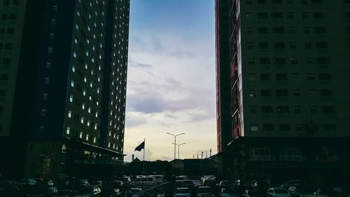 Panoramic view of city against sky