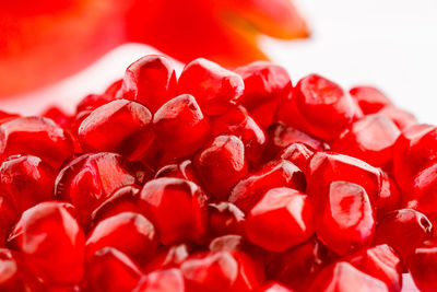 Close-up of red cherries