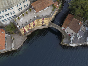 View of the village of nesso on lake como