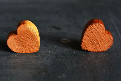 Close-up of orange on table