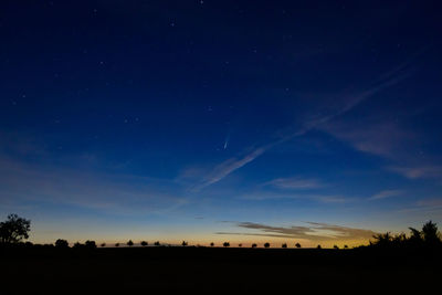 Commet neowise over the black forest