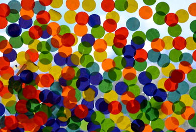 Full frame shot of multi colored balloons