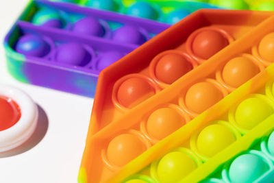 Close-up of multi colored candies