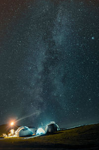 Milky way on askhi mountain. georgia