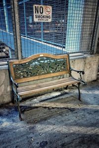 Empty seats in abandoned building