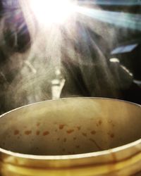 Close-up of drink on table