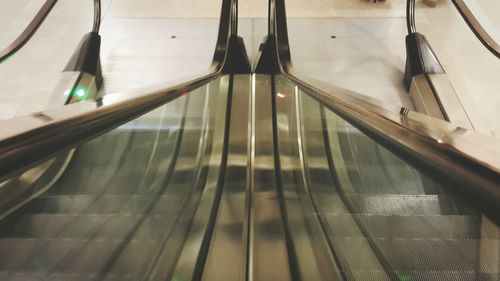 View of escalator