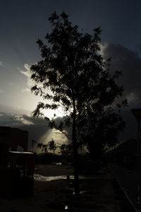 View of building against cloudy sky