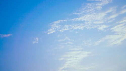 Low angle view of clouds in sky