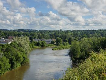 Scenic view of river against sky