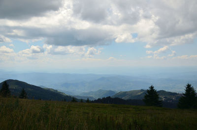 Scenic view of landscape against sky