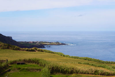 Scenic view of sea against sky