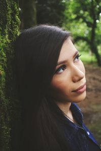 Close-up portrait of young woman