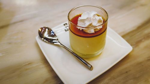 Close-up of food on table