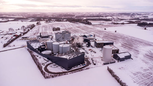 Aerial photo of horsens bioenergi a/s, denmark