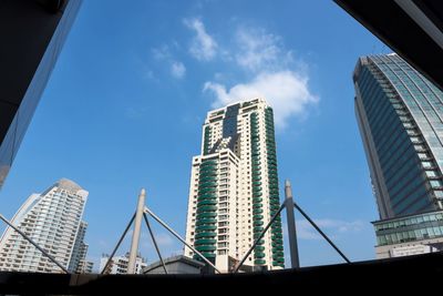 Low angle view of buildings against sky