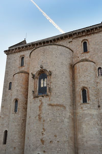 Low angle view of building against clear sky