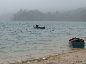 Boat in sea