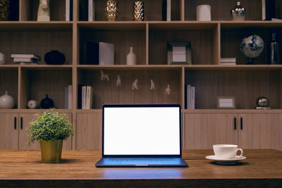 Close-up of objects on table