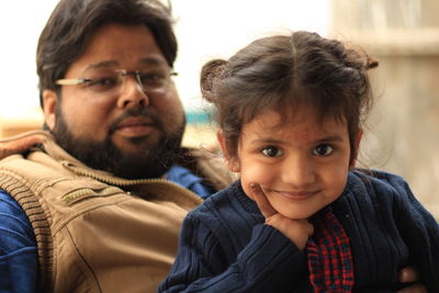 Portrait of happy friends