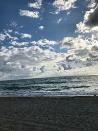 Scenic view of sea against sky