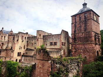 Low angle view of historical building against sky
