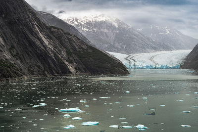 The impressive dawes glacier, in endicott arm, juneau, alaska. 