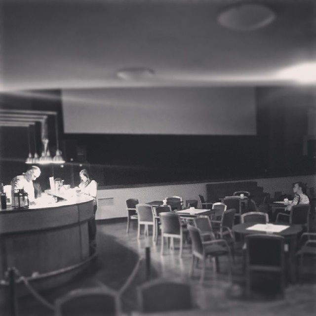 indoors, chair, table, restaurant, absence, empty, arrangement, place setting, in a row, still life, large group of objects, food and drink, selective focus, order, arranged, dining table, furniture, seat, group of objects, focus on foreground