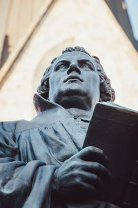 Low angle view of statue