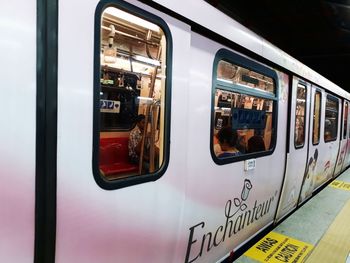 Train at window