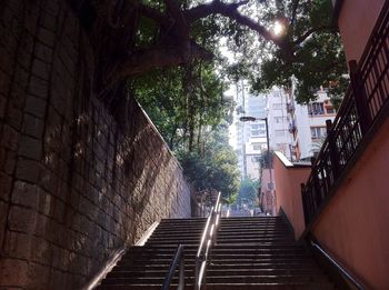 Staircase leading to building