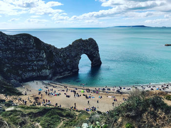 Group of people on beach