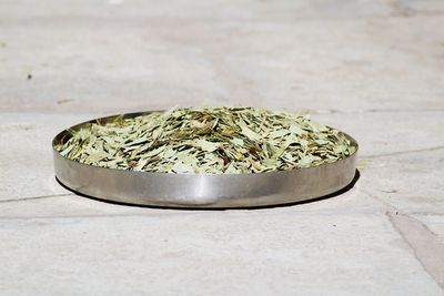 Close-up of food on table