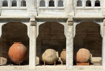 Old urns at istanbul archaeology museums