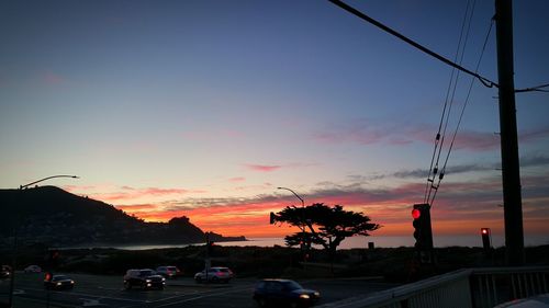 Road at sunset