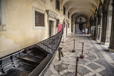 Corridor of old building